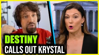 Destiny LASHES OUT at Krystal Ball of Breaking Points After She Roasts His Norm Finkelstein Debate