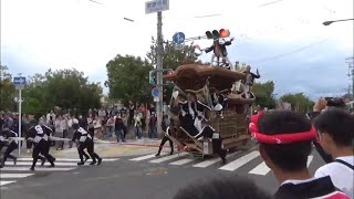 令和元年 堺市中区　八田荘地区　西 宵宮 午後曳行 大池周り 山川会館