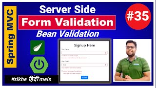 Server Side Form Validation | Spring MVC | Spring Boot Tutorial