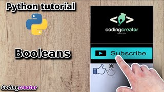 #12 Booleans in python (Lecture-12) | Codingcreator | Python tutorial for beginners