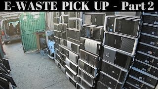 eWaste Pick Up Day Lot's of PC's - Part 2
