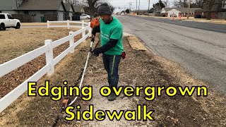 Edging random OVERGROWN SIDEWALKS