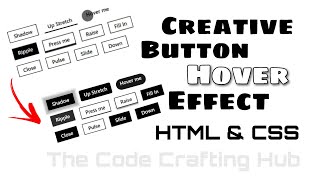 Elevate Your Web Design: Creative Button Hover Effects with HTML and CSS with @Ravipanchal01