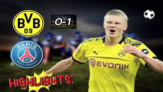 🟨PSG vs Dortmund (0-1) HIGHLIGHTS: Hummels Winning GOAL!