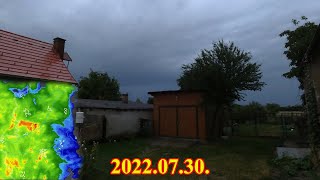 ⚡️⛈│2022.07.30.│Hidegfront, zivatarok│Cold Front, Thunderstorms│⚡️⛈☔️ 🇭🇺