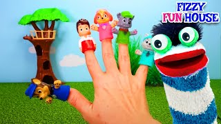 Fizzy Sings The Finger Song with Paw Patrol | Exploration Videos For Kids