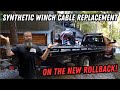 Synthetic Winch Cable Replacement On Our New Light Duty Rollback!