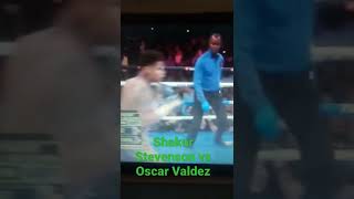 shakur Stevenson versus Oscar Valdez live