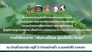 สำนักงานพัฒนาชุมชนจังหวัดพะเยา จัดโครงการการขับเคลื่อนกิจกรรมต่อยอดและขยายผลการน้อมนำแนวพระราชดำริฯ