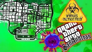 ظهور أخطر فايروس قاتل في قراند سان اندرياس GTA SAN ANDREAS MOD VIRUS