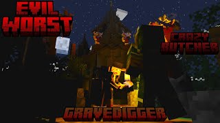 Evil Worst Addon Test #2 || Gravedigger y Crazy Butcher || Minecraft Bedrock