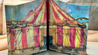 Circus Themed Junk Journal Flip Through