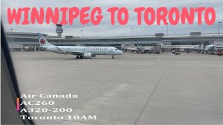 Winnipeg to Toronto | Air Canada AC260