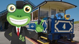 Gecko and The Tram! - Gecko's Real Vehicles | Learning For Kids | Trains For Kids | Gecko