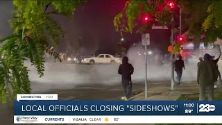 Local officials closing "sideshows"