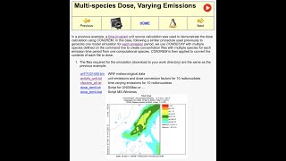 Computing dose from time-varying multi-radionuclide emissions using @HYSPLIT.