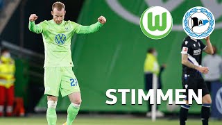 "Wir wollten unbedingt gewinnen" | VfL Wolfsburg - Arminia Bielefeld 2:1 | Bundesliga - Stimmen