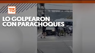 Golpearon al responsable del choque: Conductor alegaba que era perseguido por venezolanos