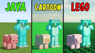 java vs cartoon vs lego