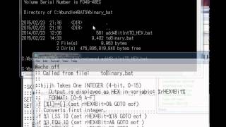BATCH Scripting: Personal binary converter