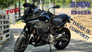 BMW F900XR: Setup for Long-Distance Touring with Puig Touring Windscreen | Tour in Comfort