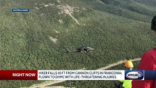 Hiker has life-threatening injuries after fall, officials say