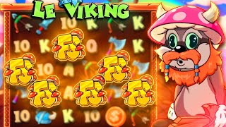 I HIT A 6 SCATTER ON THE NEW LE VIKING SLOT AGAIN! (SUPER RARE)