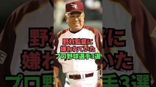 野村克也に嫌われていたプロ野球選手3選