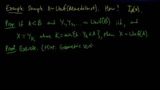 (ML 17.11) Rejection sampling - uniform case