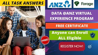 Data@ANZ Free Internship Premium Certificate | All Task Solutions | Forage Virtual Internship