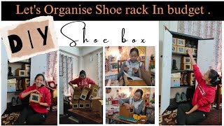 let's make Shoe organiser in budget/ shoe rack/ shoe organiser/ shoe organisation #shoeorganizer