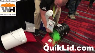 QuikLid Pain Bucket Clean Up Sweeping System | Weekend Handyman