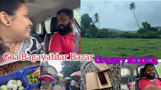 Grocery shopping at Goa Bagayatdar Bazar|husbands फ़रमाइश।daily routine|homemakers day|