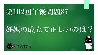 【看護師国家試験対策】第102回 午後問題87　過去問解説講座【クレヨン・ナーシングライセンススクール】