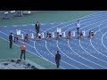 【大会新記録】　【2021青森県春季】　ジュニアb男子100m決勝