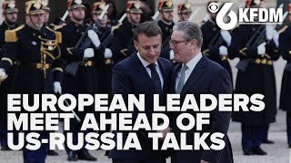 European leaders meet in Paris ahead of US Russia talks