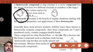 BSc Third year Heterocyclic Compound part 1 Kohinoor College Khultabad