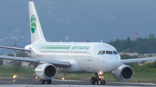 Germania Airbus A319 Takeoff from Corfu CFU