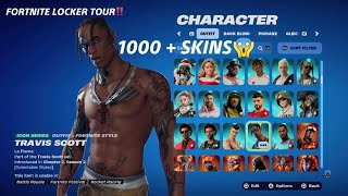 My Fortnite Locker Tour (1000 + Skins)