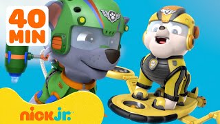 PAW Patrol Air Rescues & Adventures! w/ Rocky, Rubble & Marshall | 40 Minute Compilation | Nick Jr.