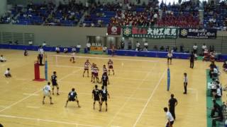 第69回全九州高等学校   バレーボール   大会男子決勝   大村工業  vs.   東福岡   2016.6.19(大分県別府アリーナ)