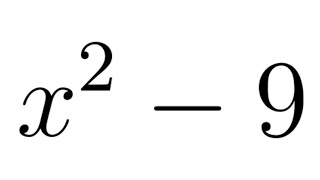 Factor x^2 - 9 using the Difference of Squares Formula