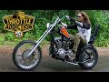 He built this Sportster Chopper in his bedroom