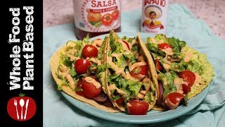 Plant Based Vegan Mushroom Tacos: Whole Food Plant Based Recipes
