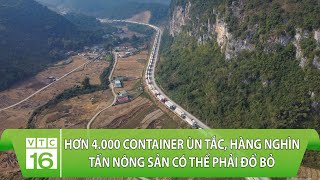 Hơn 4.000 Container ùn tắc, hàng nghìn tấn nông sản xuất Trung Quốc có thể phải đổ bỏ | VTC16