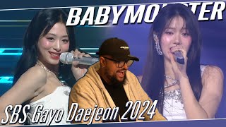 BABYMONSTER 'SBS Gayo Daejeon 2024' REACTION | AHYEON IS INSANE 🤩