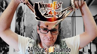 ¿24 horas dibujando en directo? ¿Lo conseguiré? #VrindaFest 24 Horas #vrindafest24h