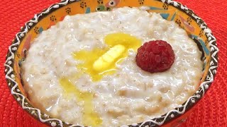 Как быстро и просто сварить вкуснейшую овсяную кашу на молоке  Такой нас только в детстве кормили