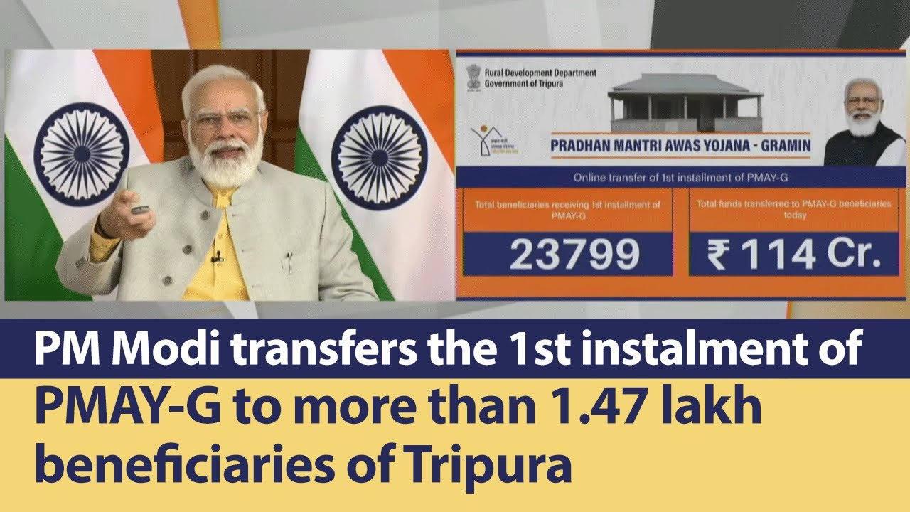 PM Modi Transfers The 1st Instalment Of PMAY-G To More Than 1.47 Lakh ...