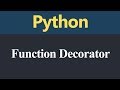 Function Decorator in Python (Hindi)